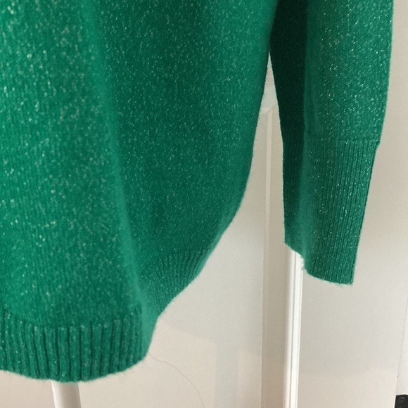 Apt. 9 XXL green sweater metallic threads - Picture 4 of 12